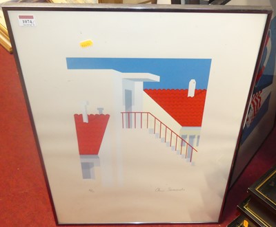 Lot 1074 - Chris Simmonds - set of 6 framed lithographs,...
