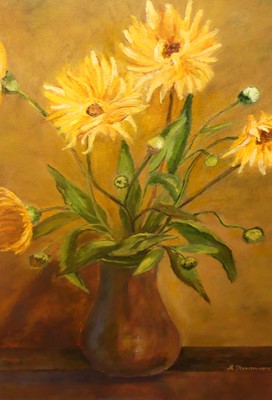 Lot 1080 - M Stevanaska - A set of three contemporary oil...
