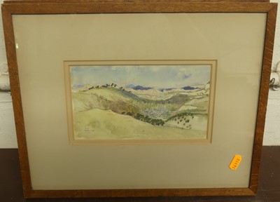 Lot 1094 - A pair mid 20th century Japanese landscapes...
