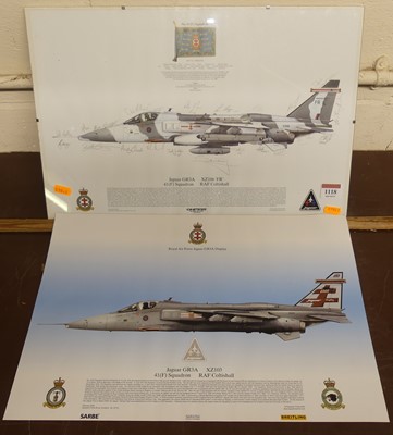 Lot 1118 - No 41 (F) Squadron, aircraft print signed by...