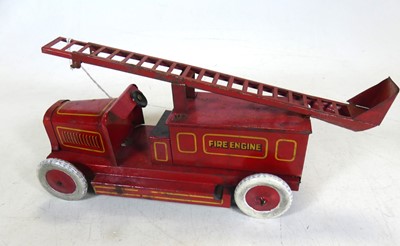 Lot 508 - A tinplate model of an early 20th century fire...