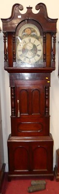 Lot 1176 - A circa 1830 North Country mahogany longcase...