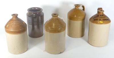 Lot 500 - A collection of stoneware bottles to include...