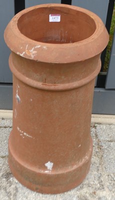 Lot 1473 - A terracotta chimney, h.56cm