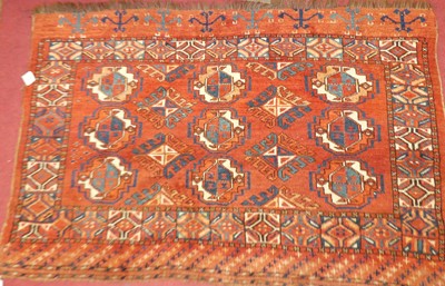 Lot 1441 - A Bashir Bagface, the red ground decorated...