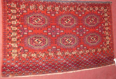 Lot 1452 - A circa 1900 Turkomen/Tekke woollen Chuval rug...