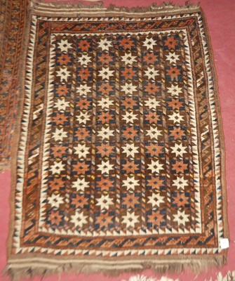 Lot 1456 - An Afghan Balouchi woollen rug, 108 x 92cm