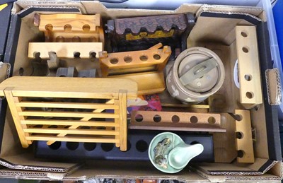 Lot 395 - A collection of pipe racks, to include novelty...