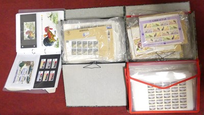 Lot 408 - A collection of Royal Mail mint stamps and...