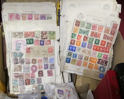 Lot 412 - A collection of Great British and world stamps...