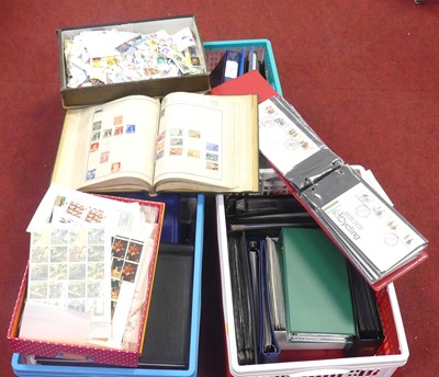 Lot 502 - A collection of Royal Mail mint stamps and...