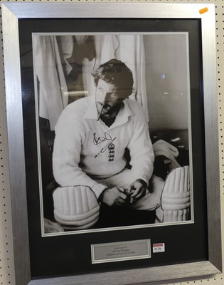 Lot 1136 - Sir Ian Botham, signed monogrammed...