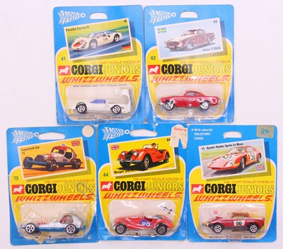 Lot 1771 - Corgi Juniors Whizzwheels group of five...