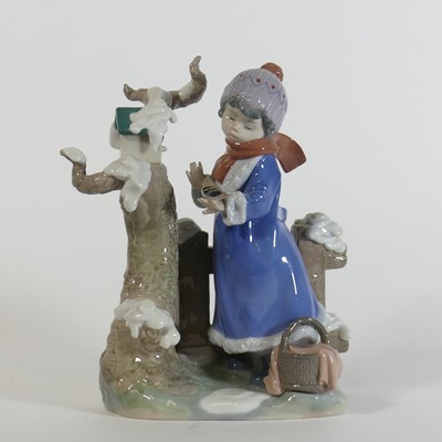 Lot 54 - A Lladro porcelain figure 'Winter Frost',...