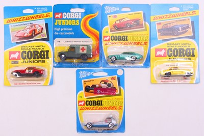 Lot 1779 - Corgi Juniors Whizzhweels, group of five cased...