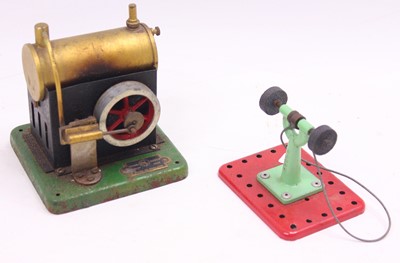 Lot 7 - A signalling equipment stationary steam engine,...