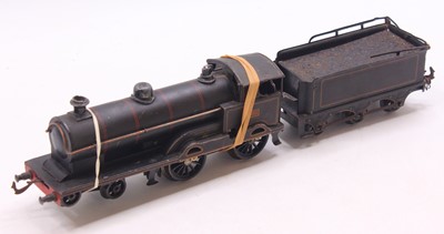 Lot 144 - A Bing for Bassett Lowke LNWR, 4-4-0 loco and...