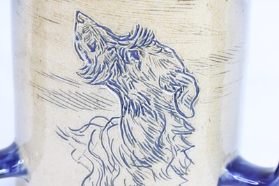 Lot 2064 - Hannah Barlow for Doulton Lambeth, a silver...