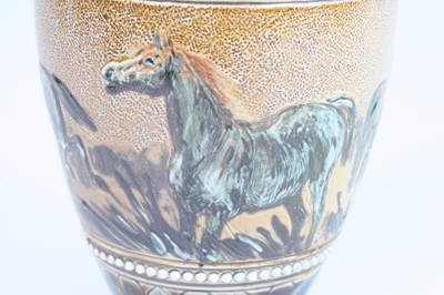 Lot 2062 - Hannah Barlow for Doulton Lambeth, a stoneware...