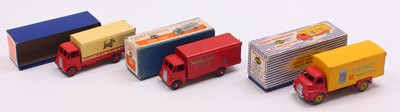 Lot 1427 - Dinky Toys group of 3 playworn haulage...