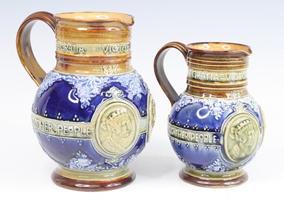 Lot 2071 - A Doulton Lambeth Queen Victoria Diamond...