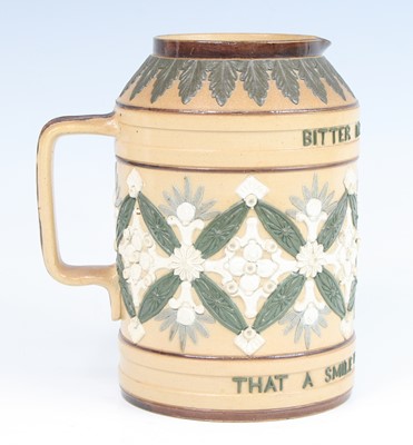 Lot 2073 - A Doulton Lambeth stoneware jug, of...