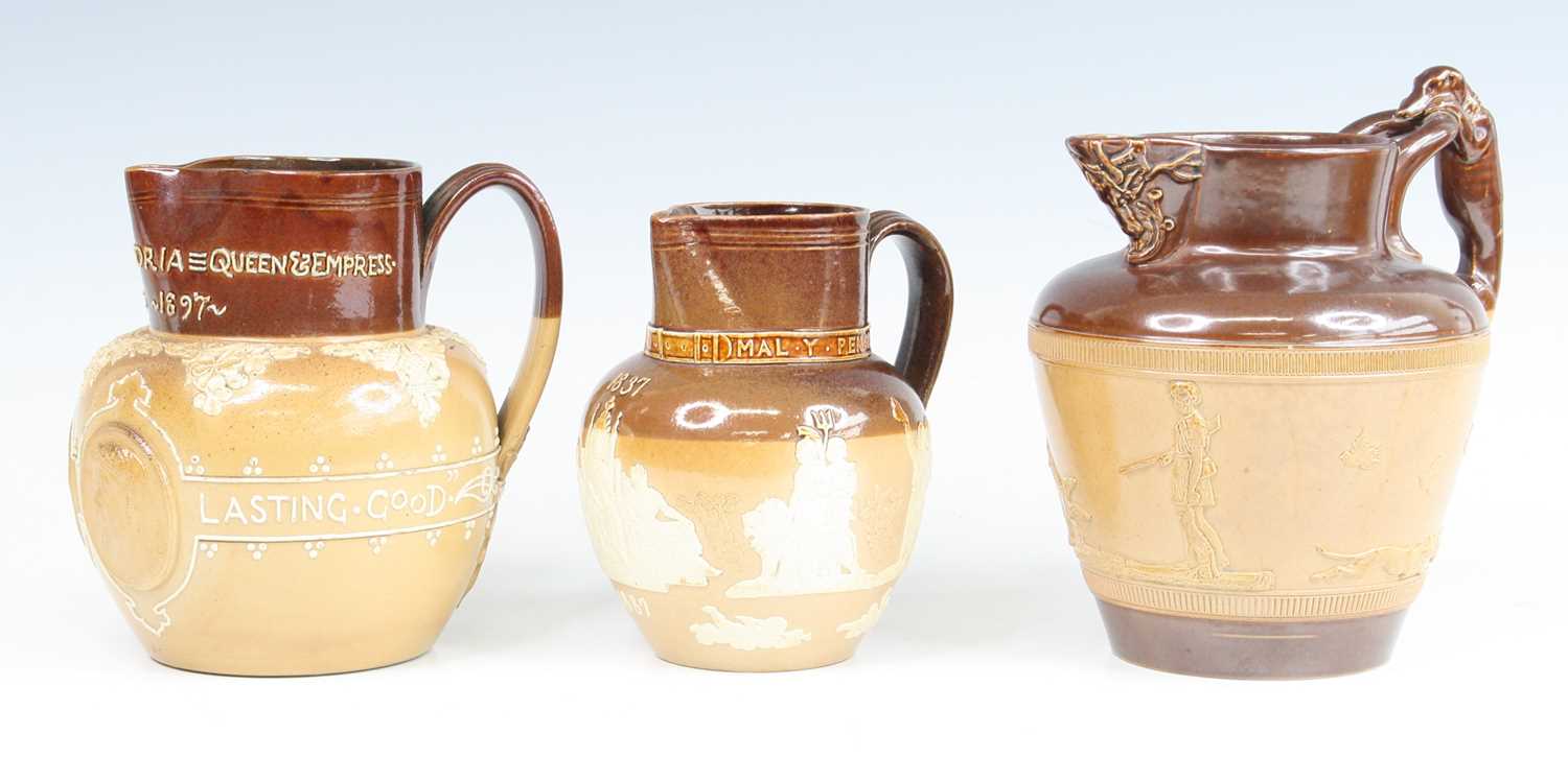 Lot 2070 - A Doulton Lambeth salt glazed stoneware jug to...