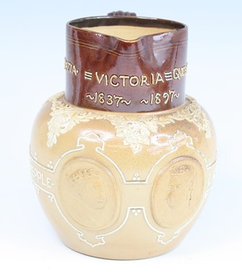 Lot 2070 - A Doulton Lambeth salt glazed stoneware jug to...