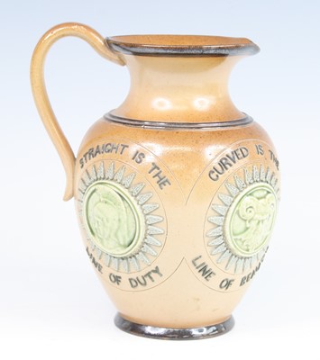 Lot 2055 - A Doulton Lambeth salt glazed stoneware jug,...