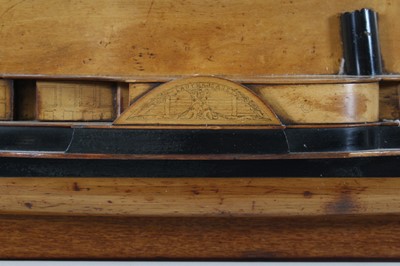Lot 2400 - A Shipbuilders half-block model of a steamboat,...