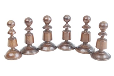 Lot 2399 - A complete set of chess pieces, probably Irish...