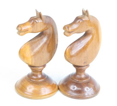 Lot 2399 - A complete set of chess pieces, probably Irish...