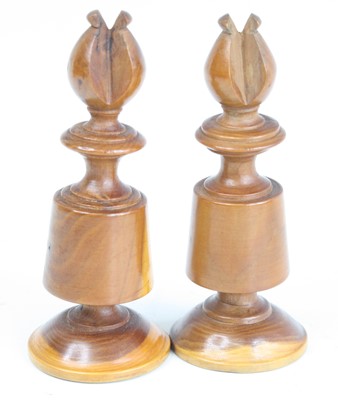 Lot 2399 - A complete set of chess pieces, probably Irish...