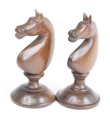 Lot 2399 - A complete set of chess pieces, probably Irish...