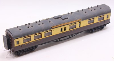 Lot 180 - GWR finescale 0 Gauge kit built restaurant car...