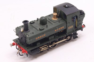 Lot 174 - GWR 0 Gauge kit built 13xx panier tank in GWR...