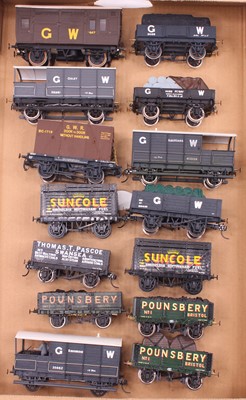 Lot 213 - 14 0 gauge finescale kit built wagons to...
