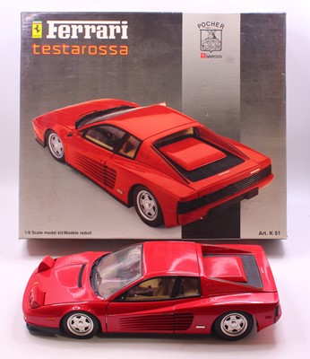 Lot 824 - Pocher 1/8 scale built plastic and white metal...