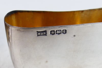 Lot 2097 - A George V silver mounted 1/3 pint hip flask,...