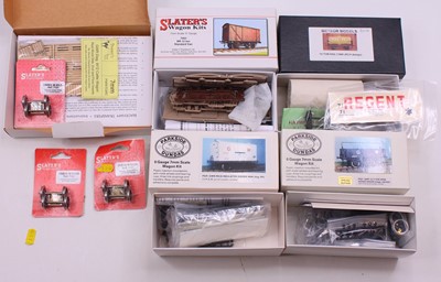 Lot 205 - Five unmade 0 gauge finescale wagon kits to...