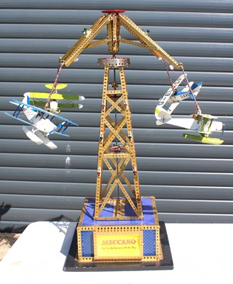 Lot 593 - Meccano made up model of a flying planes...