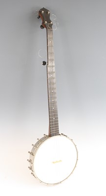 Lot 1386 - A 20th century five string banjo, The Mozart...