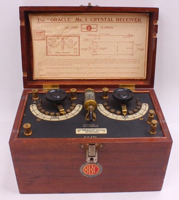 Lot 972 - 1922 Bassett Lowke the "Oracle" wireless...
