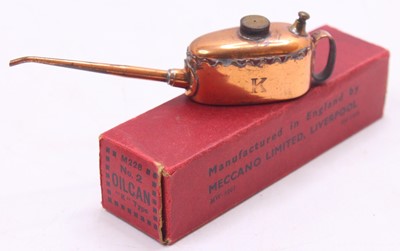 Lot 657 - Meccano no.2 oil can "K" type, M228, housed in...