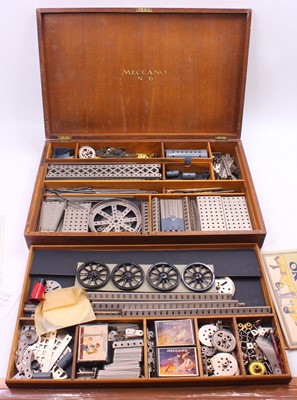 Lot 568 - Meccano Outfit no.6, comprising nickel silver...
