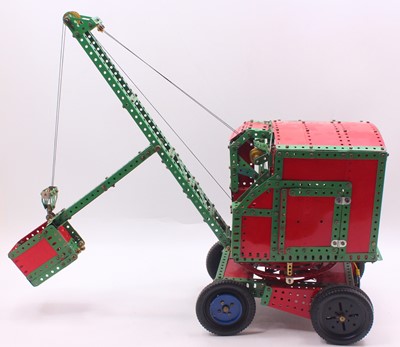 Lot 604 - Meccano made up model of an excavator, built...