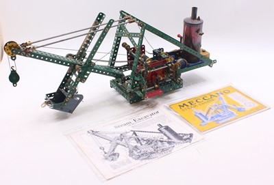 Lot 594 - Meccano made up model of s.31 Steam excavator,...