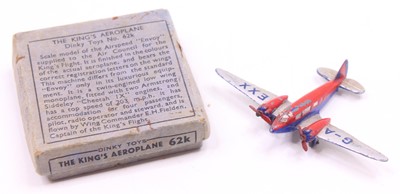 Lot 1171 - Dinky Toys No. 62K The King's Aeroplane Air...