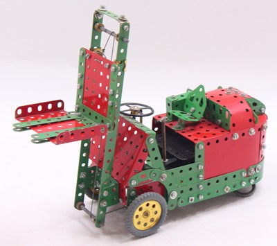 Lot 612 - Meccano made up model of a forklift, built...