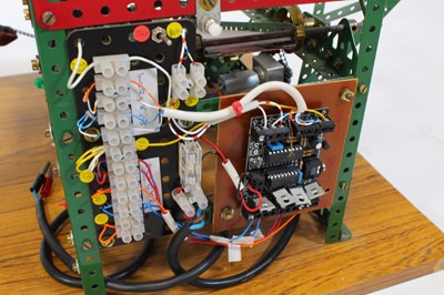 Lot 592 - Meccano made up model of a coal loader, with...